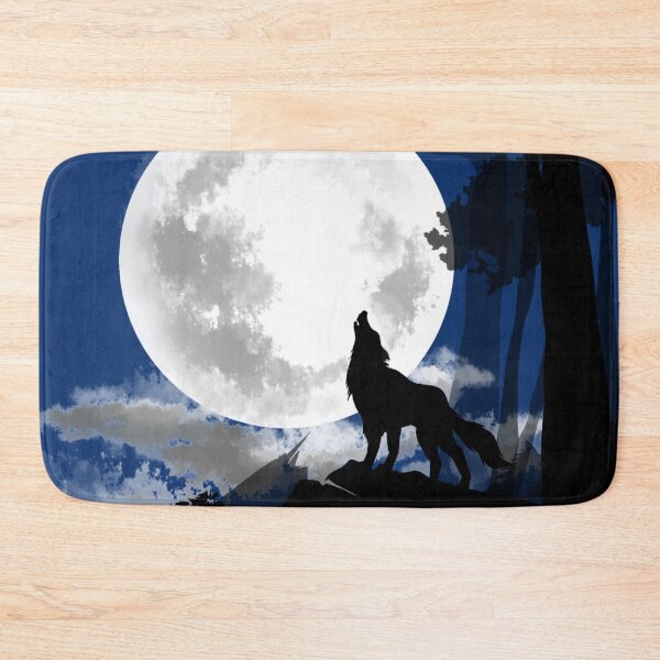 Item preview, The wolf howls at the moon. designed and sold by Karine Dupras.
