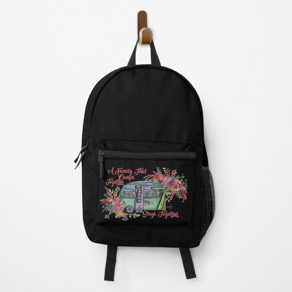 Item preview, Family camping with flower camper designed and sold by Naamira.