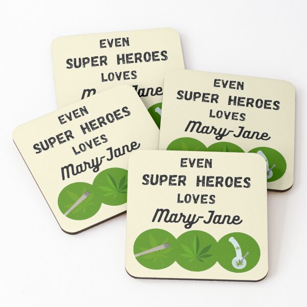 Item preview, Weed Lover Even Super Heroes loves Mary-Jane designed and sold by Hypnotees.