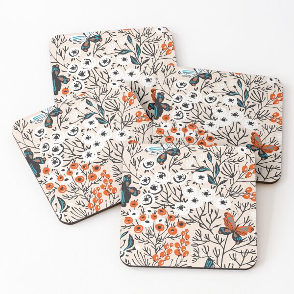 Item preview, Butterflies And Flowers Seamless Pattern designed and sold by I Love Space.