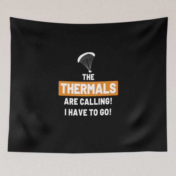 Item preview, Thermals are calling - paragliding paragliding parachute flying designed and sold by VollNiceDesign.