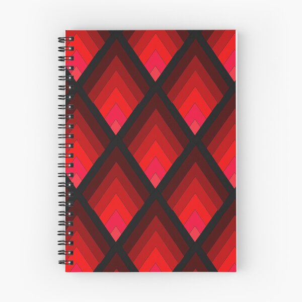 Item preview, Red Geometric Retro Diamond Shape Pattern  designed and sold by LisWilliams.