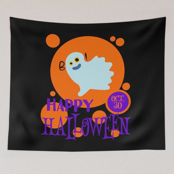 Item preview, Happy Halloween Ghost  designed and sold by sandpiperstudio.