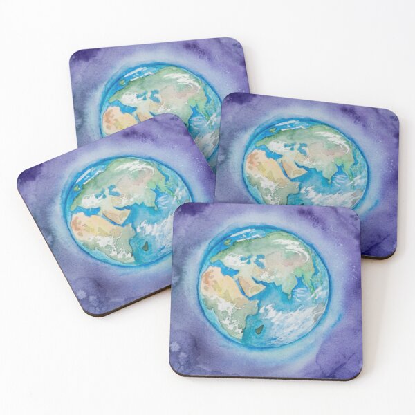 Item preview, Earth Sphere design with blue colour by painting art designed and sold by VIVEK KUMAR RAI.