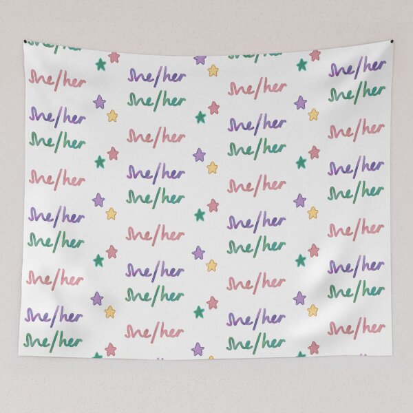 Item preview, She/Her Pronoun Stickers designed and sold by bethanderson.