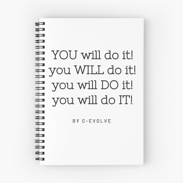 Item preview, You will do it! Motivation Quote designed and sold by C-Evolve.