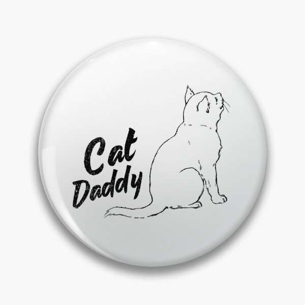 Item preview, cat daddy vintage seventies style cat retro distressed designed and sold by NWCreative.