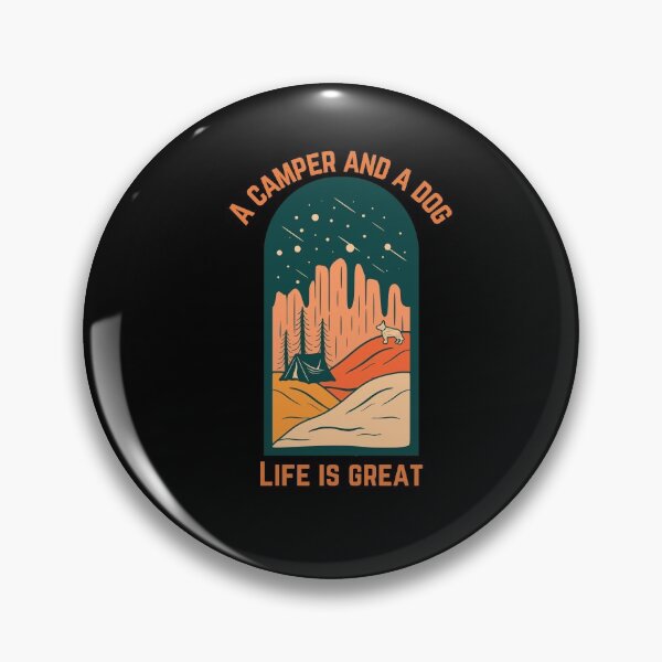 Item preview, Best camping with a dog designed and sold by Naamira.