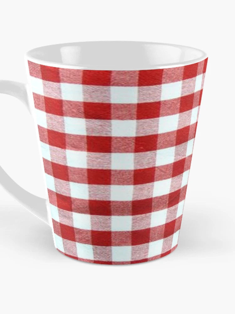 Thumbnail 3 of 4, Coffee Mug, Red Plaid Pattern designed and sold by RBDESIGN SHOP.