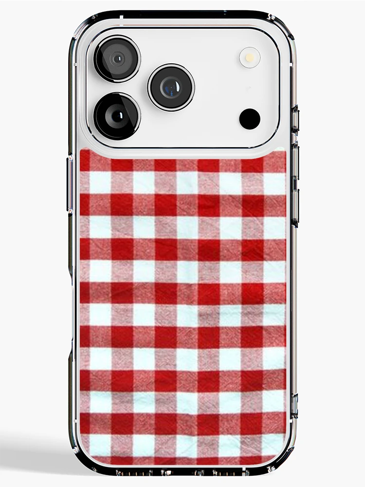 Thumbnail 1 of 5, iPhone Case, Red Plaid Pattern designed and sold by RBDESIGN SHOP.