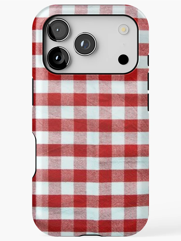 Thumbnail 1 of 4, iPhone Case, Red Plaid Pattern designed and sold by RBDESIGN SHOP.