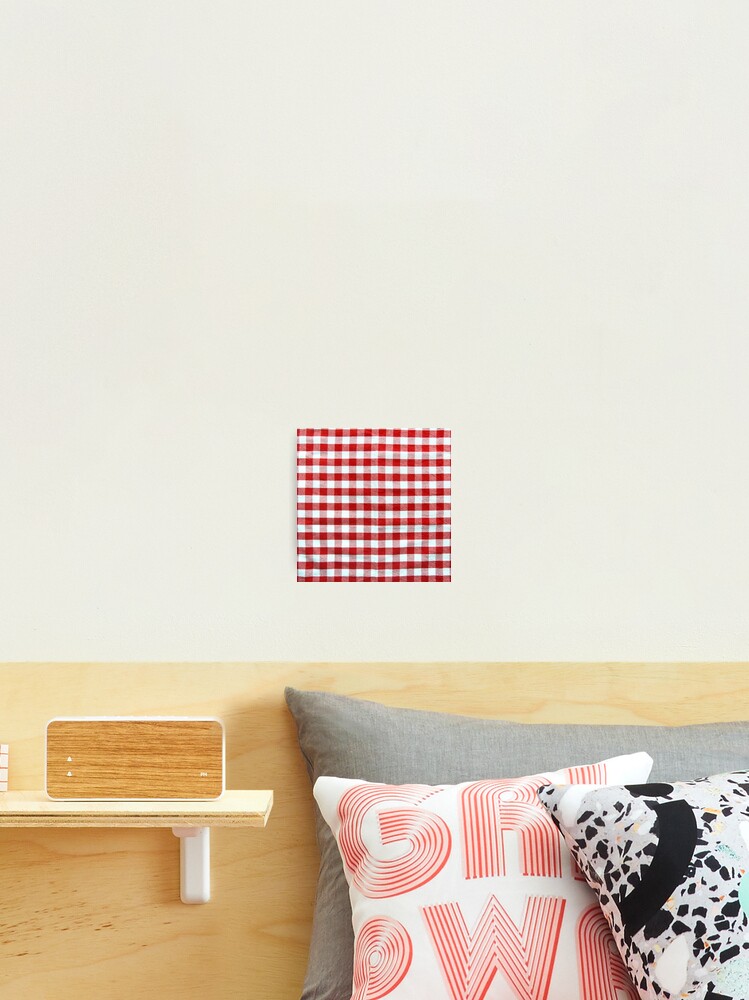Thumbnail 2 of 3, Photographic Print, Red Plaid Pattern designed and sold by RBCOOLSHOP.