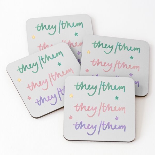 Item preview, They/Them Pronoun Stickers designed and sold by bethanderson.