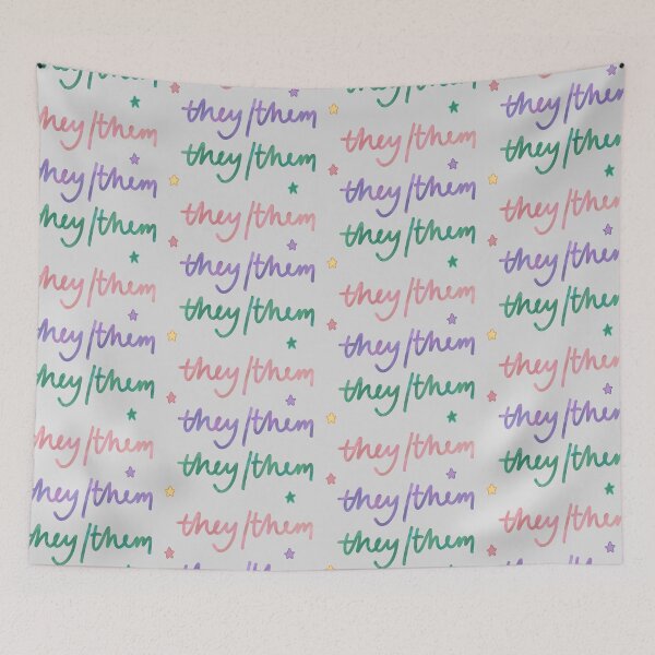 Item preview, They/Them Pronoun Stickers designed and sold by bethanderson.