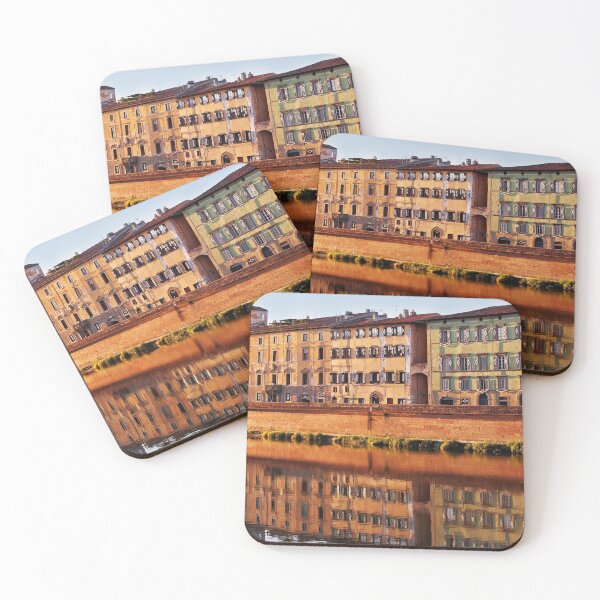 Item preview, Colorful Houses at the  Arno River, Marina di Pisa, Italy designed and sold by WorldLandscapes.