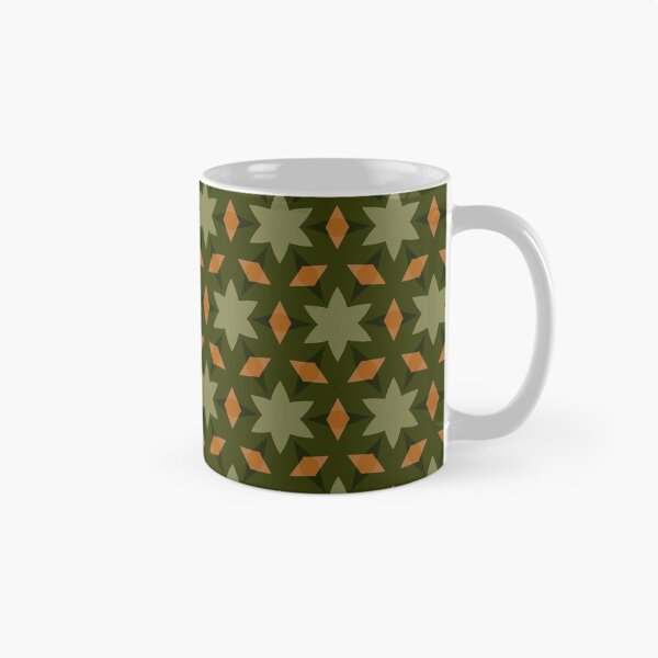 Item preview, Intricate Geometric Pattern in Hues of Brown, Burnt Orange, and Golden Yellow designed and sold by cozycaroline.