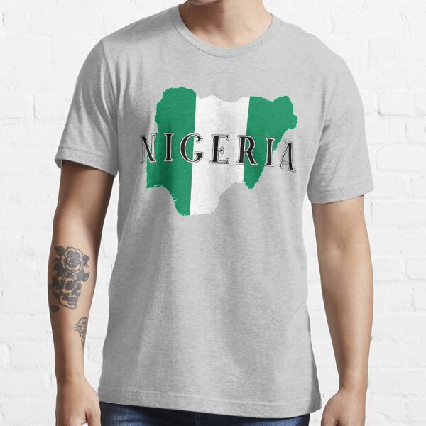 "Nigerian Flag Of Nigeria Outline" Tshirt for Sale by JG0024