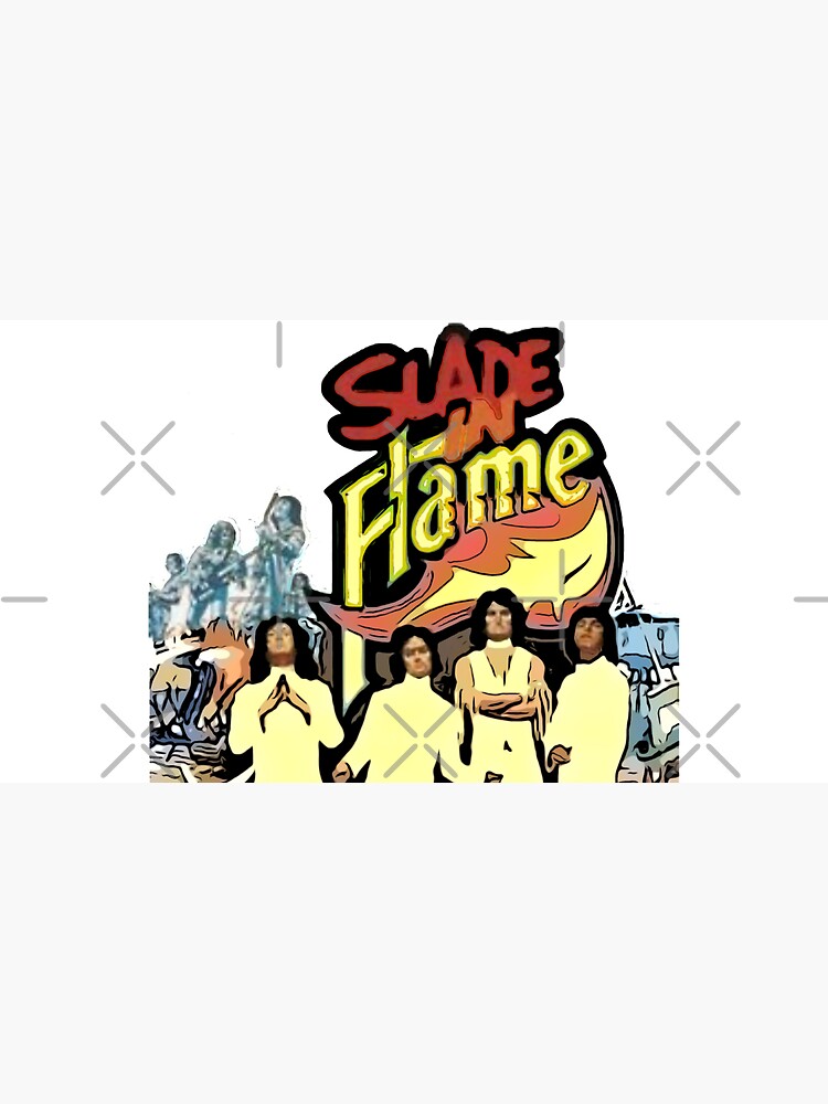 Slade in Flame film poster illustration by Artyteeslondon