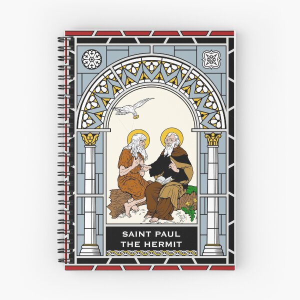 Item preview, ST PAUL THE HERMIT under STAINED GLASS designed and sold by CatholicSaints.
