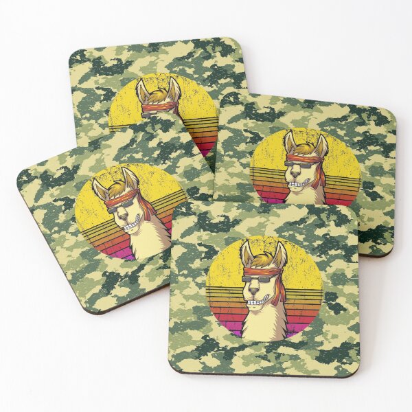 Item preview, Cool Lama Military Green Camo Funny Gift designed and sold by Easy-Pro-Gifts.