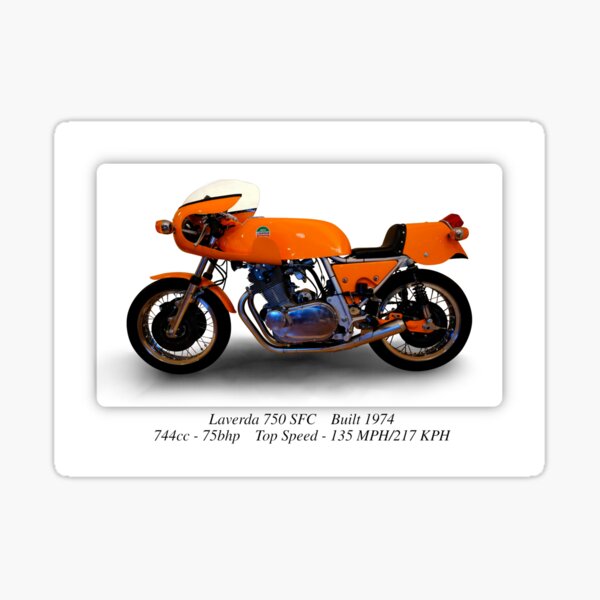 Laverda 750 SFC Motorcycle - A3 Print Poster on Photographic Paper Sticker