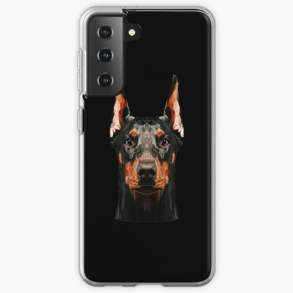 Doberman low poly Samsung Galaxy Soft Case