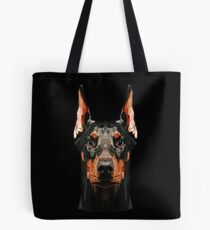 Dobermann niedrig Poly Tote Bag