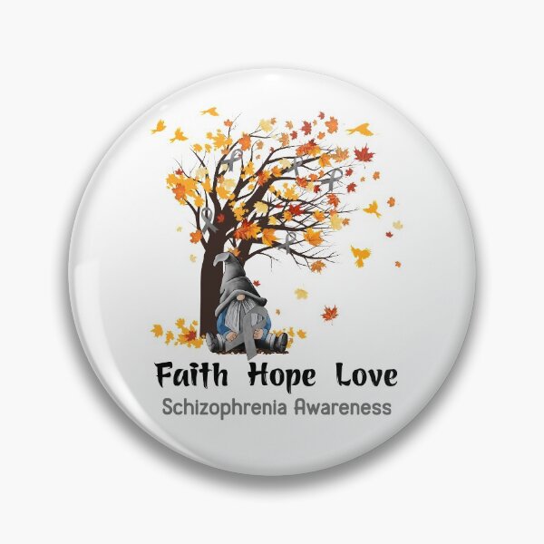 Item preview, Schizophrenia Awareness Faith Hope Love designed and sold by GennieShop.