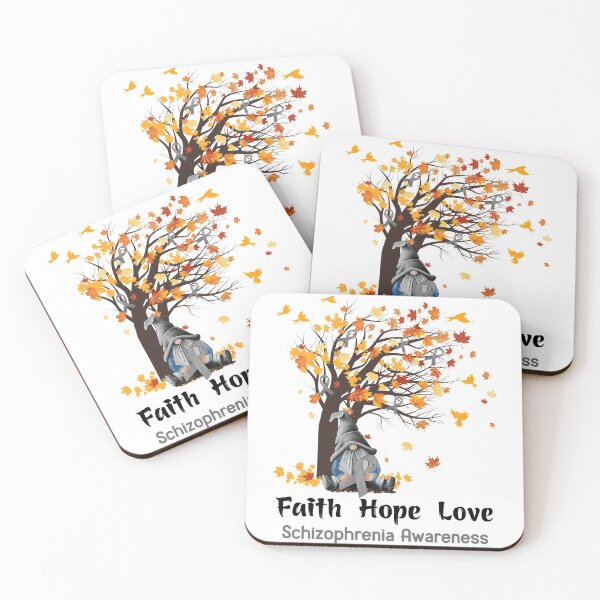 Item preview, Schizophrenia Awareness Faith Hope Love designed and sold by GennieShop.