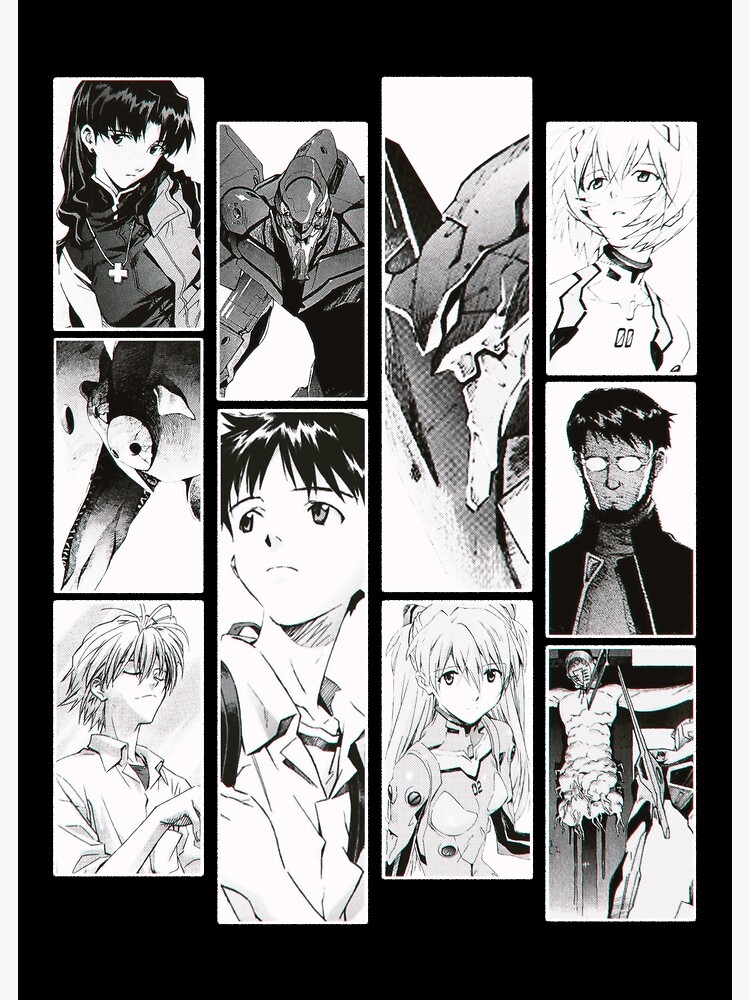 Neon Genesis Evangelion collage Poster by Hybu