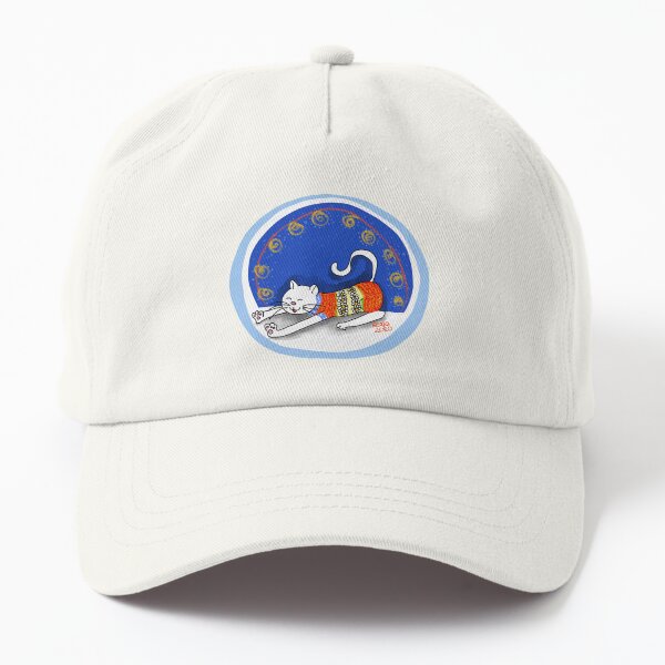 Colorful chill cat Dad Hat