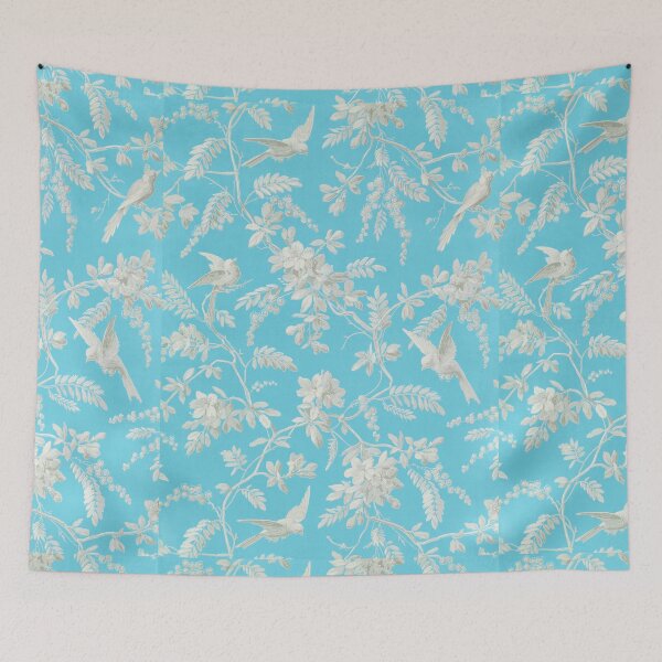 Item preview, Vintage Blue Floral  designed and sold by newburyboutique.