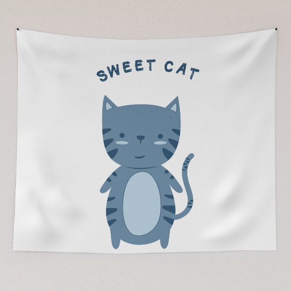 Item preview, blue kids blue children baby design cat sweet cute cute designed and sold by MeryemSpace.