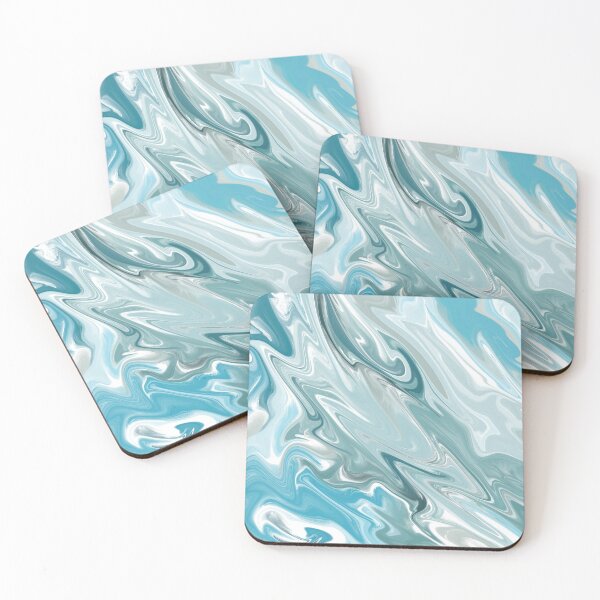 Item preview, Blueish and Greenish abstract pattern designed and sold by Cattigal.