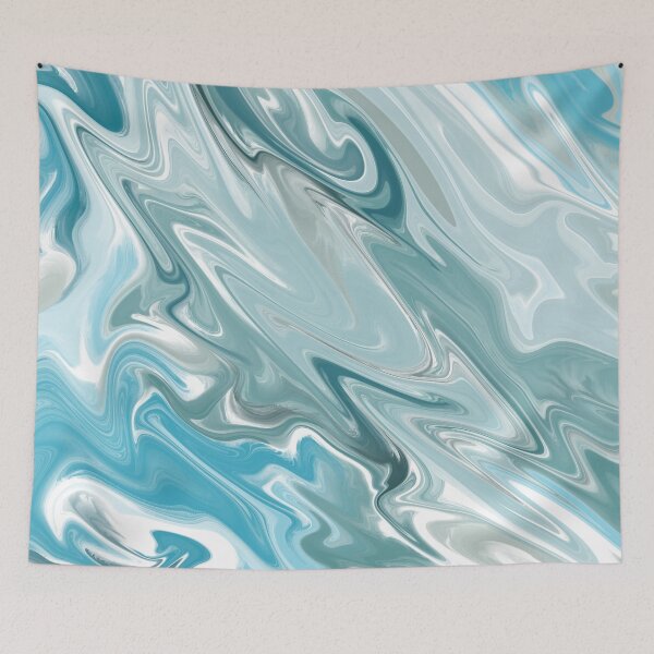 Item preview, Blueish and Greenish abstract pattern designed and sold by Cattigal.