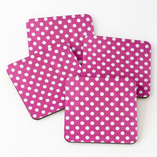 Item preview, Bright White Pink Poka Dots designed and sold by RBDESIGN SHOP.