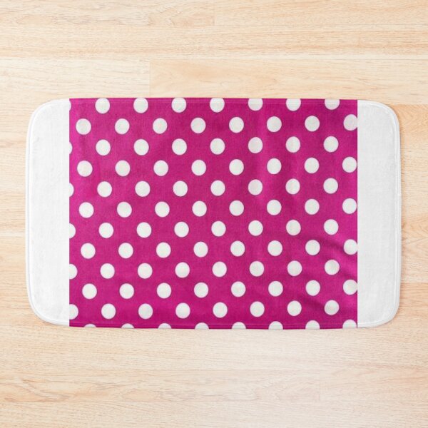 Item preview, Bright White Pink Poka Dots designed and sold by RBDESIGN SHOP.