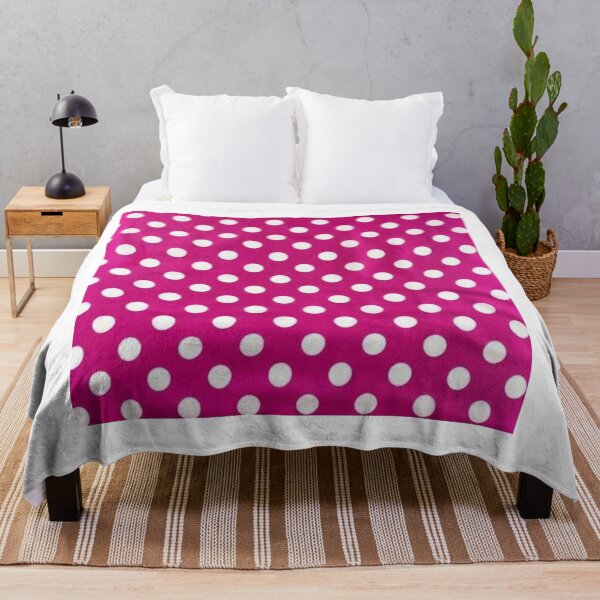 Item preview, Bright White Pink Poka Dots designed and sold by RBDESIGN SHOP.