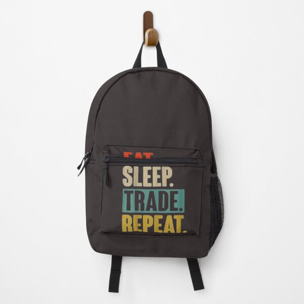 Item preview, retro eat sleep trade repeat shirt` designed and sold by chanat3659.