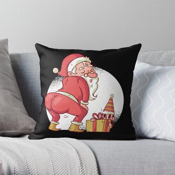 Santa Twerk  Throw Pillow