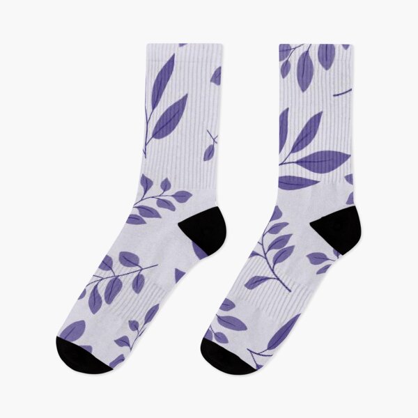 Item preview, purple leaves pattern designed and sold by uniFashions.