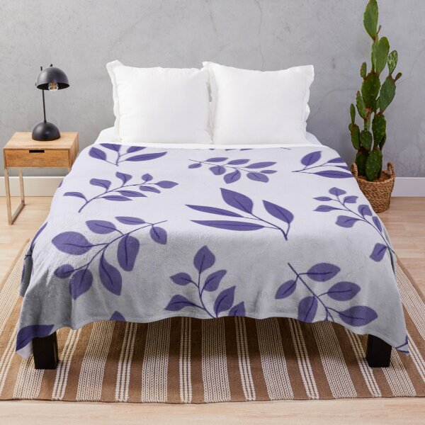 Item preview, purple leaves pattern designed and sold by uniFashions.