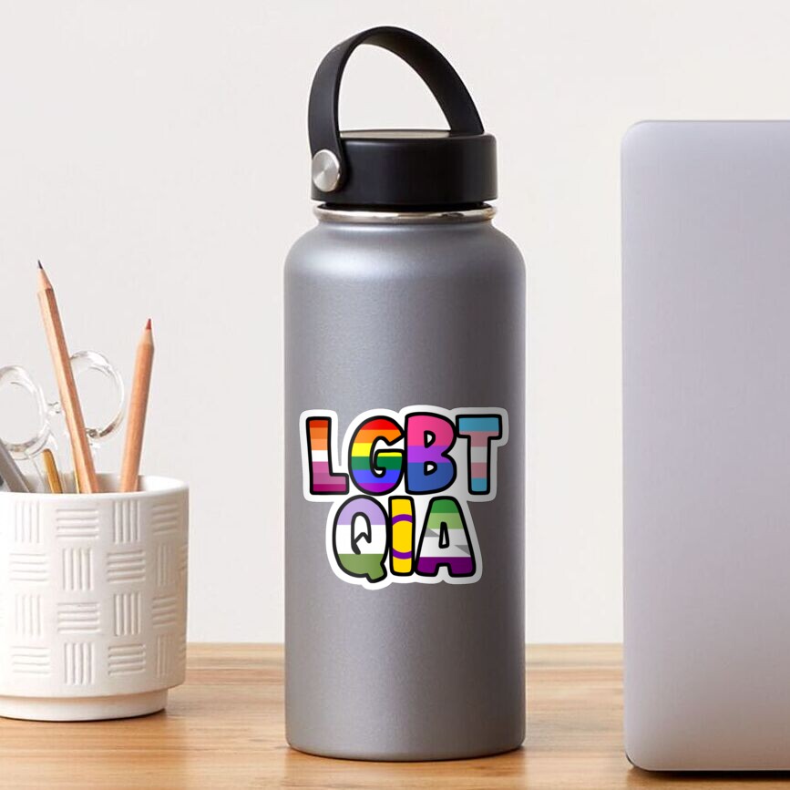 LGBTQIA pride flags galore Sticker