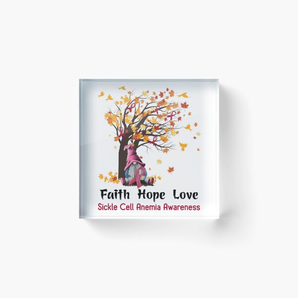 Item preview, Sickle Cell Anemia Awareness Faith Hope Love designed and sold by GennieShop.