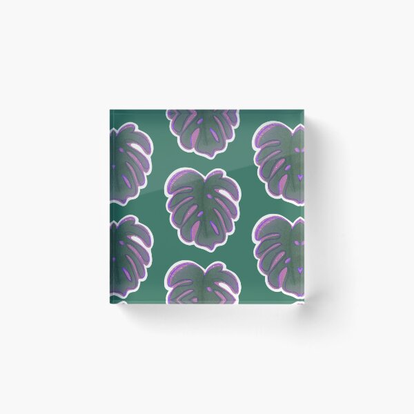 Item preview, Monstera with violet designed and sold by TrahanKreative.
