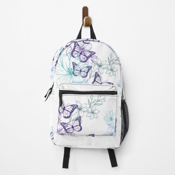 Item preview, Purple butterflies with flowers designed and sold by plamidp.