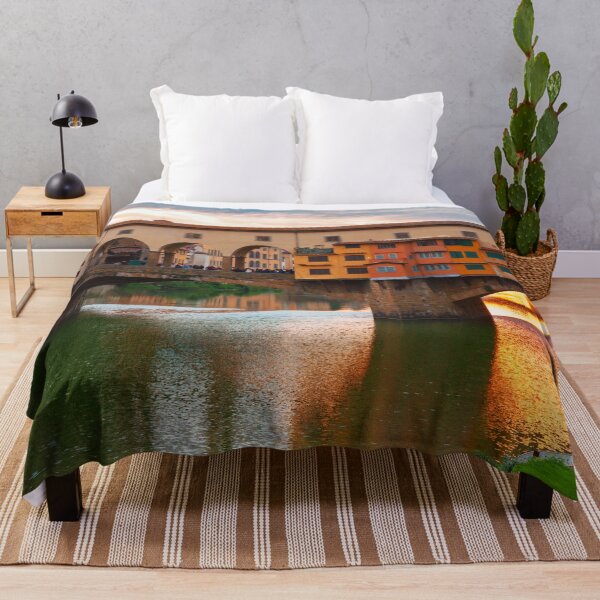 Item preview, Sunset, Ponte Vecchio Bridge in Florence,  Italy designed and sold by WorldLandscapes.