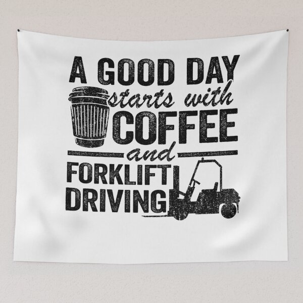 Item preview, Coffee & Forklift Driving Forklift Operator Driver Gift Funny designed and sold by Stronzi.