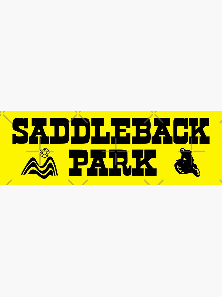 Saddleback Park - Western Logo (Black / Yellow ink) by racerspitstop