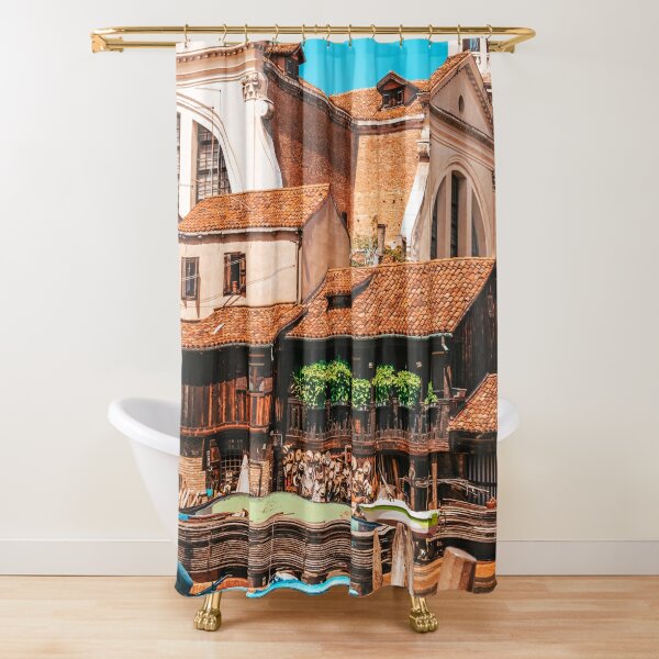 Fisherman House Shower Curtains for Sale
